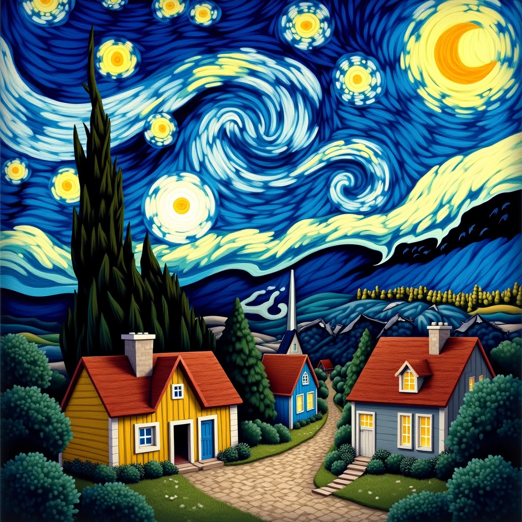 Starry Night By Vincent Van Gogh