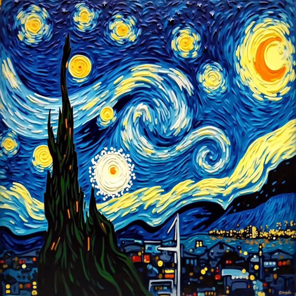 Starry Night By Vincent Van Gogh