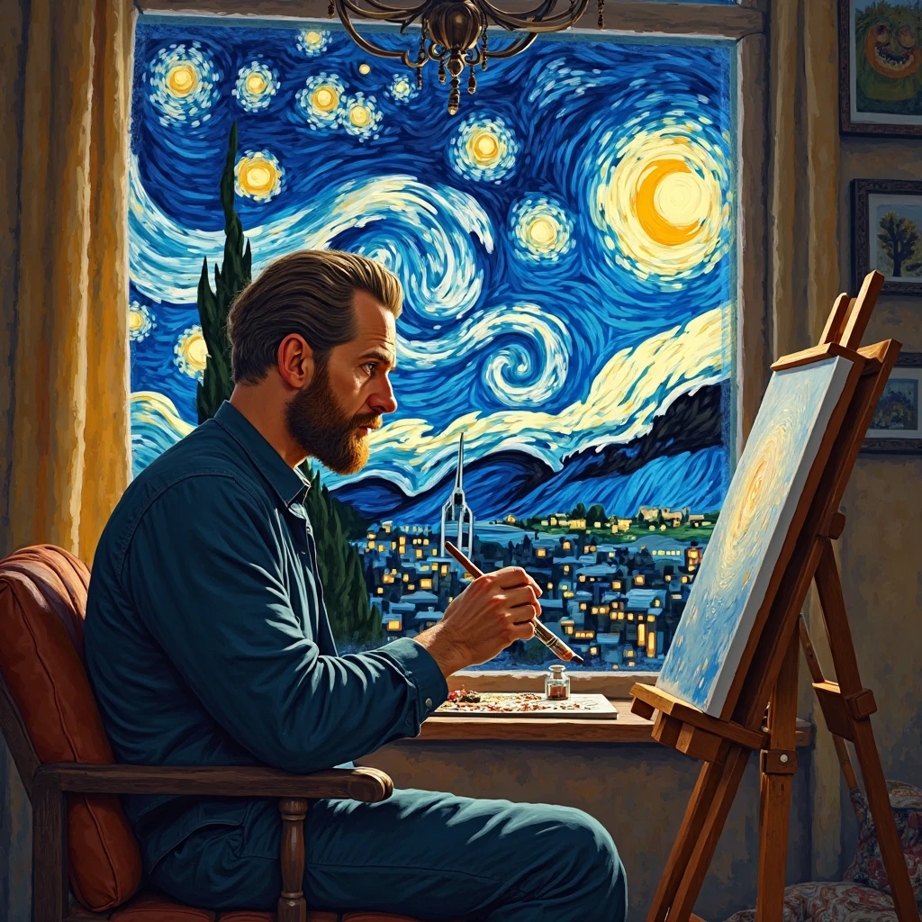 Starry Night By Vincent Van Gogh