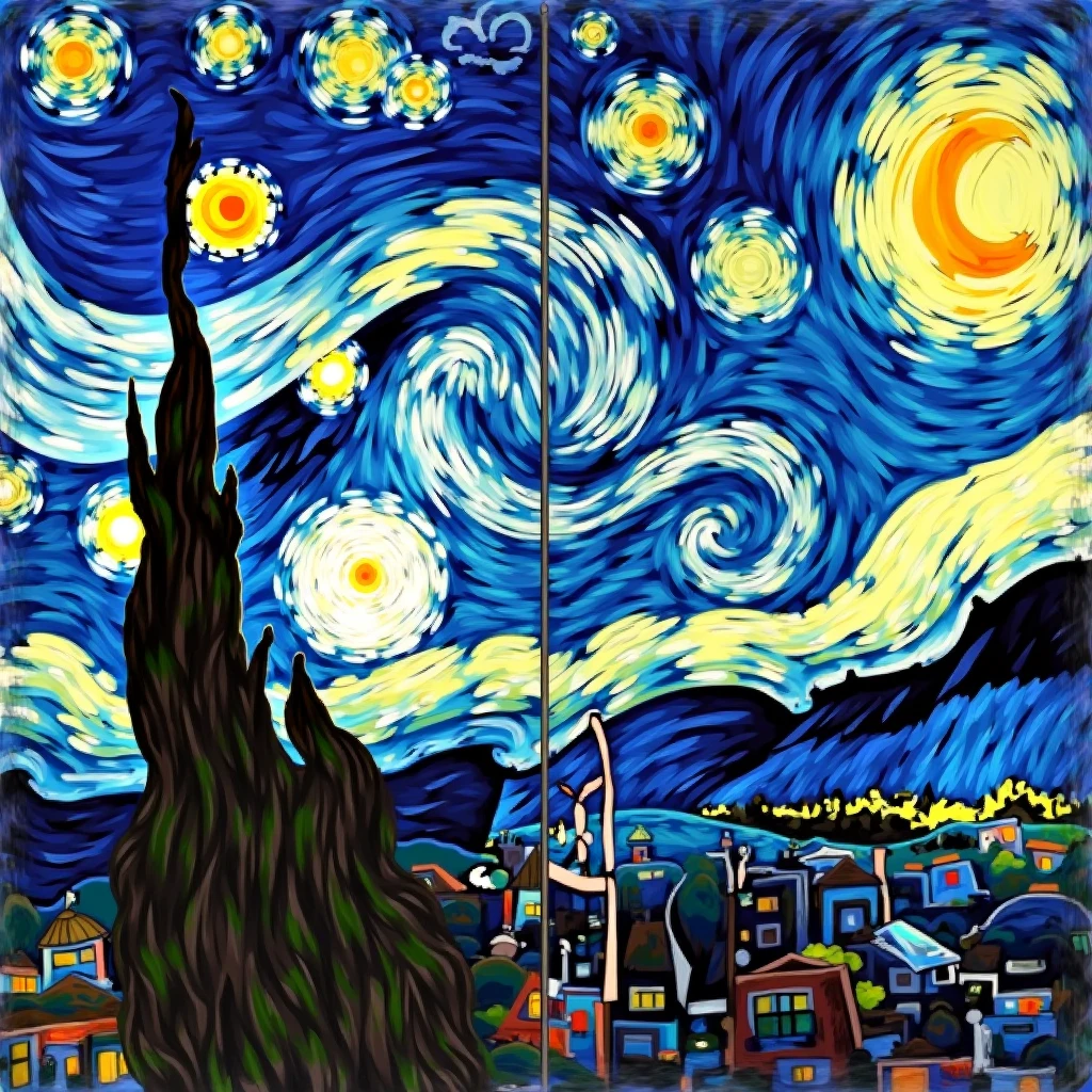 Starry Night By Vincent Van Gogh